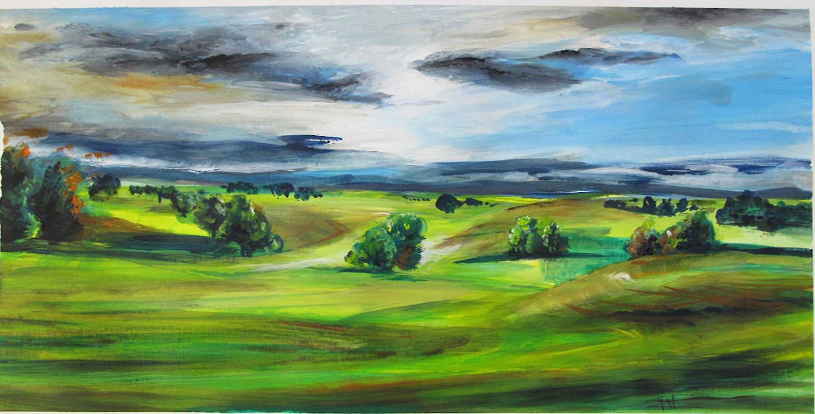 Expressive Landschaftsmalerei mit Acrylfarben - Kurs - Mal- und